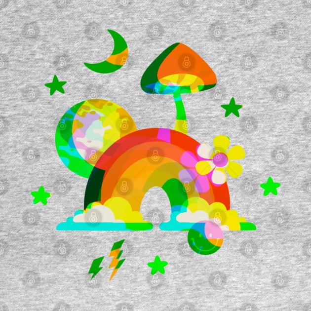 Trippy Dippy Mushroom by TJWDraws